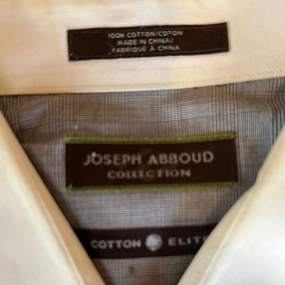 Joseph Abboud Ivory Cotton Shirt